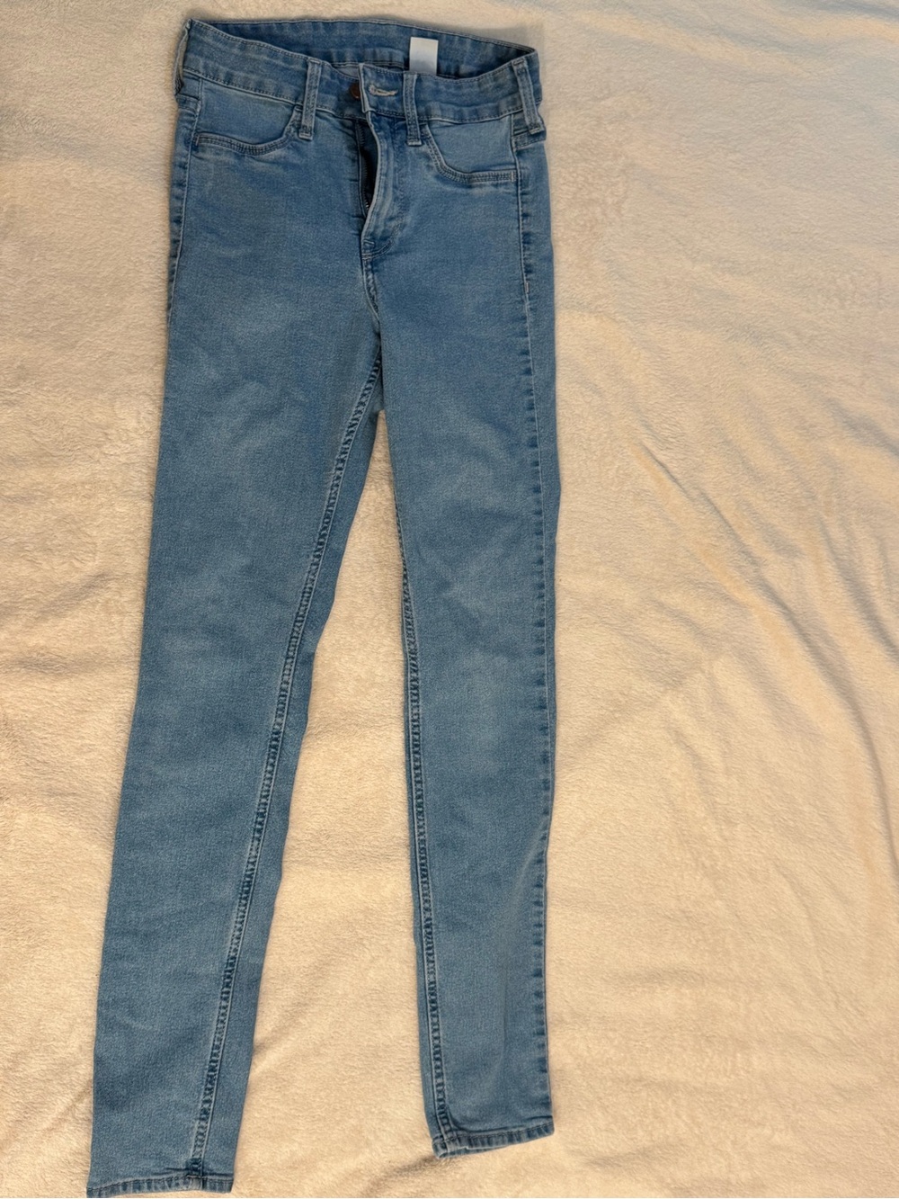 H&M &DENIM Light Wash Skinny Jeans Size 25 High Waisted